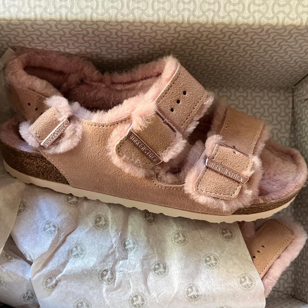 Birkenstock Milano Shearling sz 41 nwt